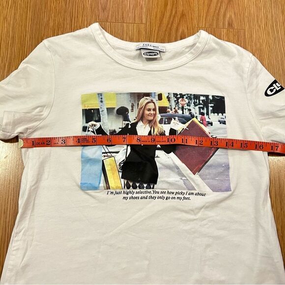 Zara Officially Licensed Clueless Tee White - S - Picture 12 of 13
